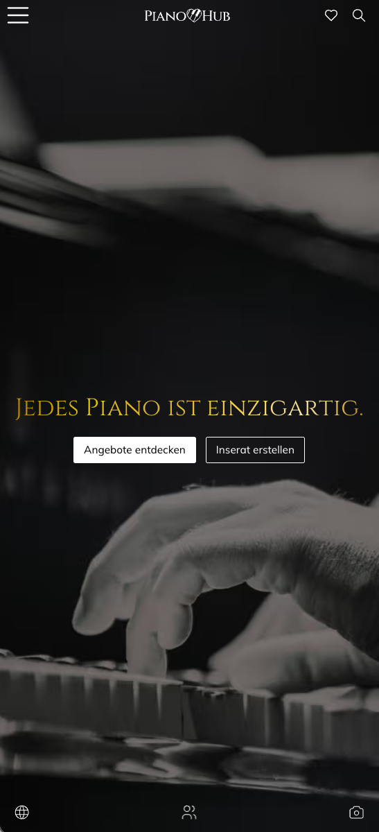 PianoHub auf iPhone
